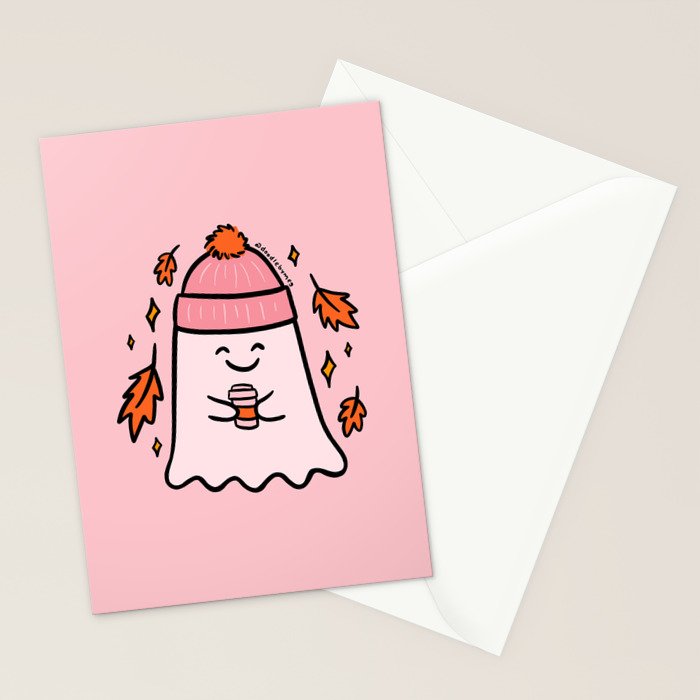Fall Ghost Stationery Card Gallery Image 2