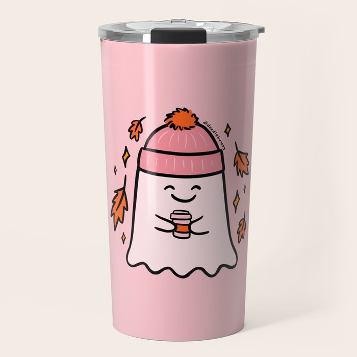 Fall Ghost Travel Mug Gallery Image 1