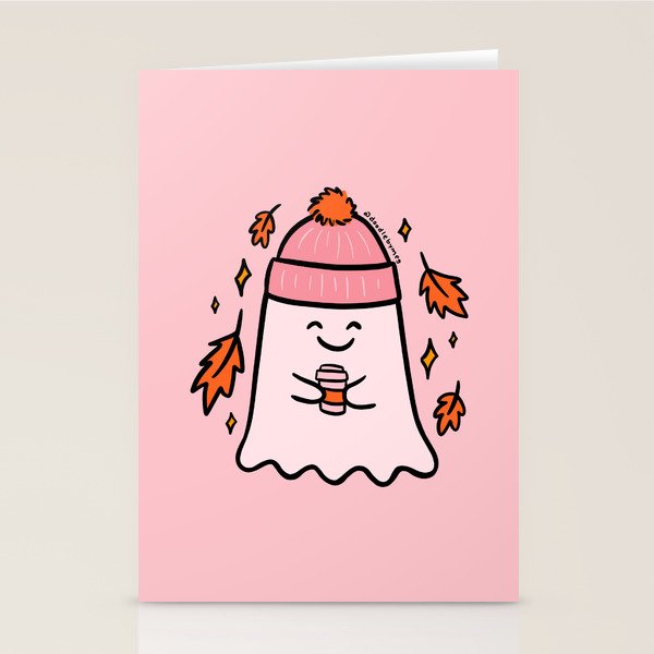 Fall Ghost Stationery Card Gallery Image 1
