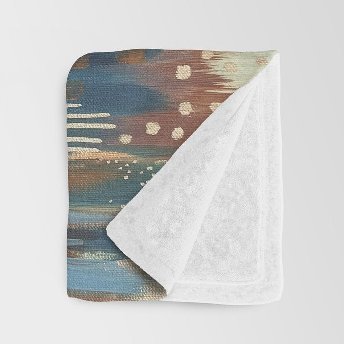 EttaVee Brushstroke no. 154 Throw Blanket Gallery Image 3