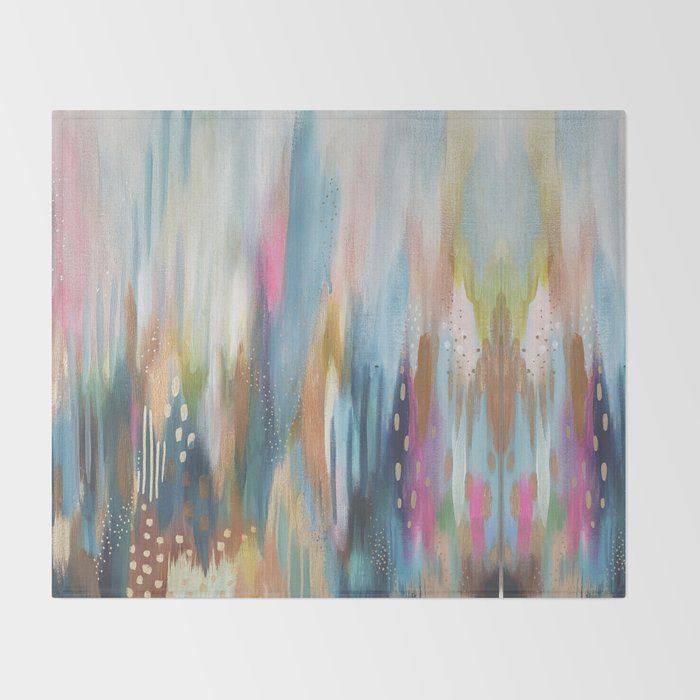 EttaVee Brushstroke no. 154 Throw Blanket Gallery Image 2