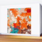 Pleasure, Abstract Painting Summer, Positivity Modern Bohemian Pop of Color Bright Good Vibes Wall Mural Gallery Image 2