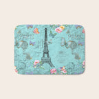 Paris - my blue love Bath Mat Gallery Image 1