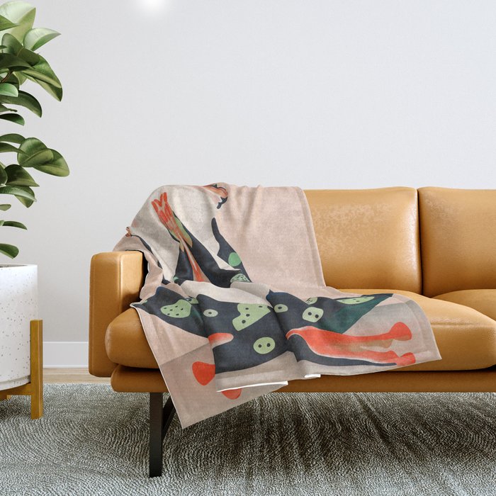 Yoga Frog Throw Blanket Gallery Image 1