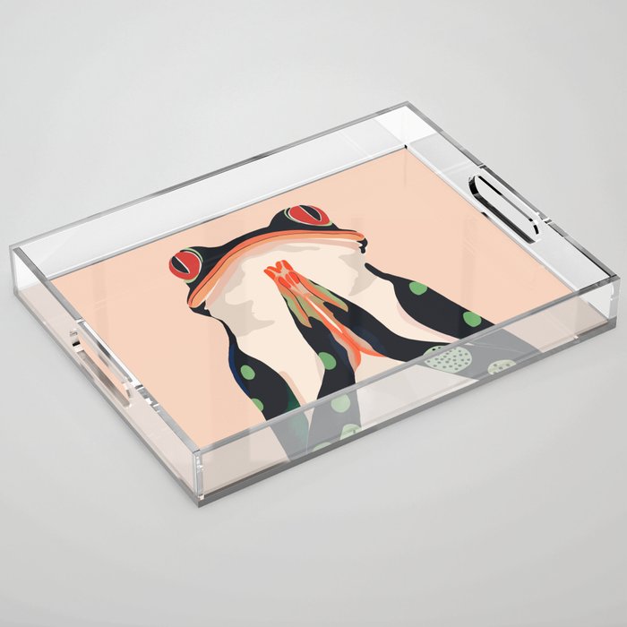 Yoga Frog Acrylic Tray Gallery Image 1