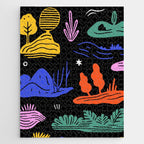 Colorful nature landscape doodle pattern Jigsaw Puzzle Gallery Image 1