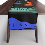 Colorful nature landscape doodle pattern Table Runner Gallery Image 1
