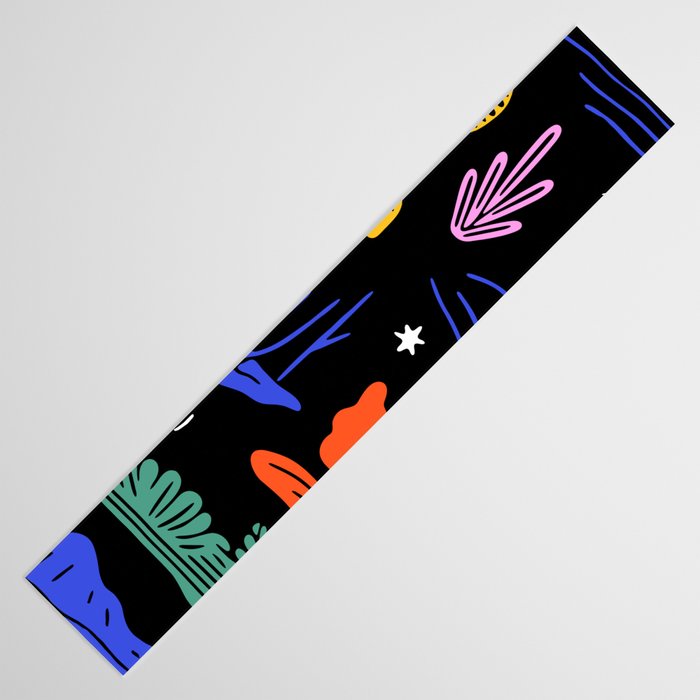 Colorful nature landscape doodle pattern Table Runner Gallery Image 3