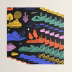 Colorful nature landscape doodle pattern Wrapping Paper Gallery Image 3