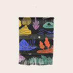 Colorful nature landscape doodle pattern Wall Hanging Gallery Image 1