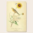 Bird Divinations: Le Conte's Sharp-tailed Bunting (about: almanacofbirds.org) Cutting Board Gallery Image 1
