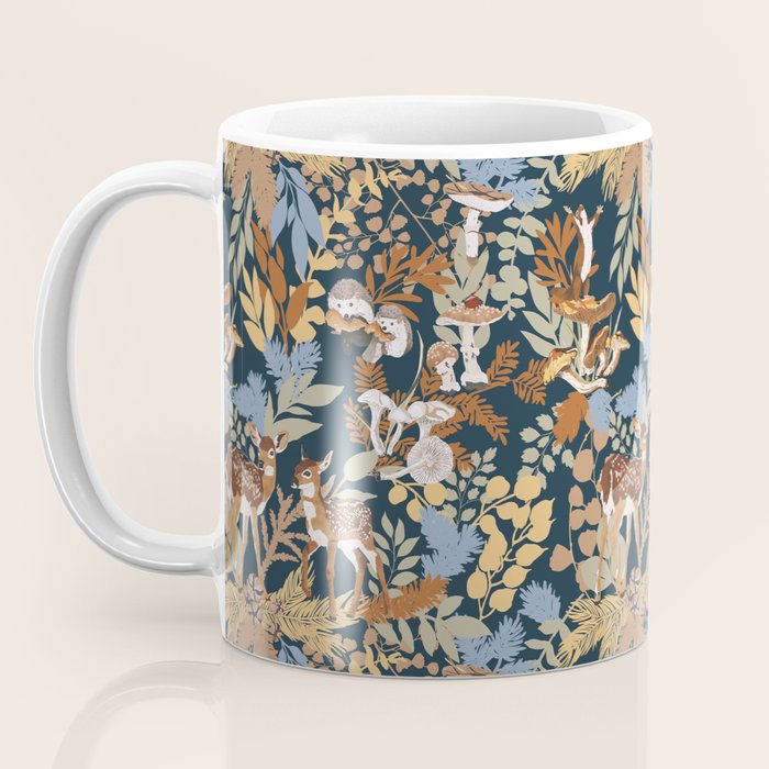 Colorful Dark Forest Animals B Coffee Mug Gallery Image 3