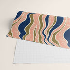 Earthy Rivers Cobalt Wrapping Paper Gallery Image 2