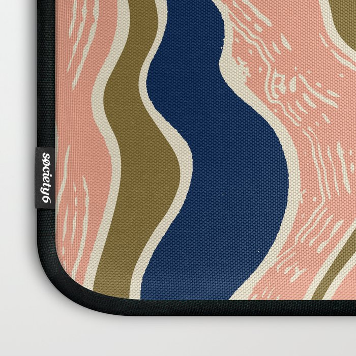 Earthy Rivers Cobalt Laptop Sleeve Gallery Image 3