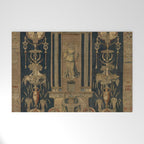 Antique 16th Century Goddess Ceres Grotesque Flemish Tapestry Welcome Mat Gallery Image 1