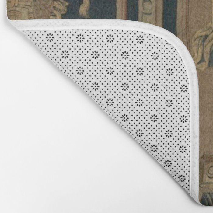 Antique 16th Century Goddess Ceres Grotesque Flemish Tapestry Bath Mat Gallery Image 2