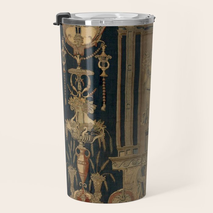 Antique 16th Century Goddess Ceres Grotesque Flemish Tapestry Travel Mug Gallery Image 3
