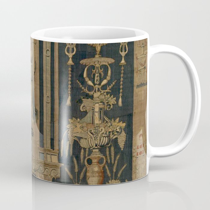 Antique 16th Century Goddess Ceres Grotesque Flemish Tapestry Coffee Mug Gallery Image 1