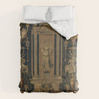 Antique 16th Century Goddess Ceres Grotesque Flemish Tapestry Comforter Gallery Image 6