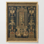 Antique 16th Century Goddess Ceres Grotesque Flemish Tapestry Serving Tray Gallery Image 1