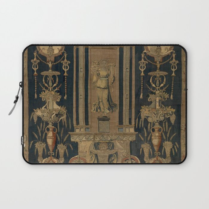Antique 16th Century Goddess Ceres Grotesque Flemish Tapestry Laptop Sleeve Gallery Image 1
