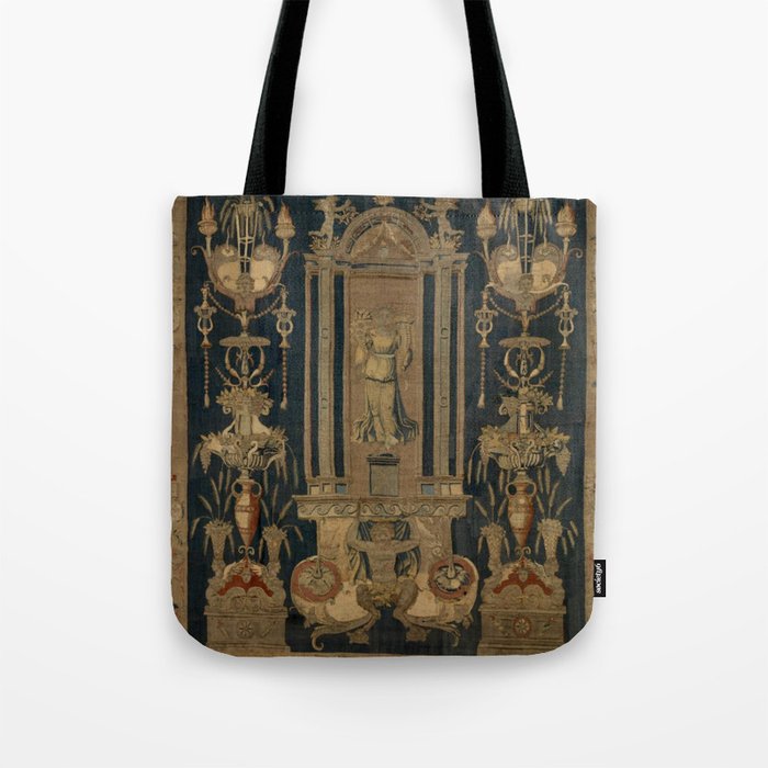 Antique 16th Century Goddess Ceres Grotesque Flemish Tapestry Tote Bag Gallery Image 1
