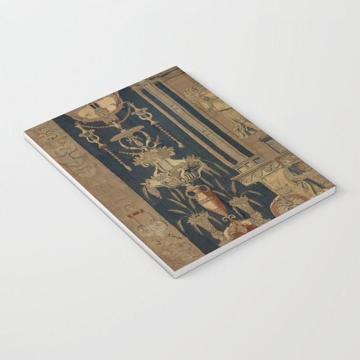 Antique 16th Century Goddess Ceres Grotesque Flemish Tapestry Notebook Gallery Image 3