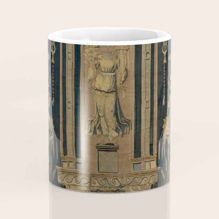 Antique 16th Century Goddess Ceres Grotesque Flemish Tapestry Coffee Mug Gallery Image 4