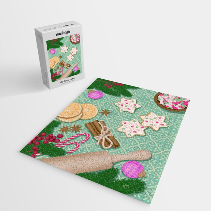 Whimsical Festive Holiday Baking Jigsaw Puzzle Gallery Image 2