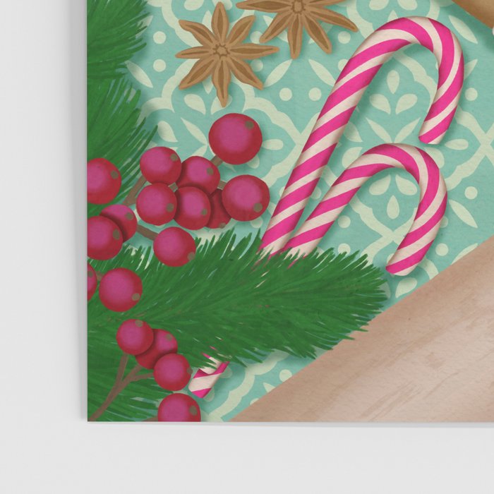 Whimsical Festive Holiday Baking Poster Gallery Image 3