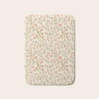 Vintage Floral Pattern Bath Mat Gallery Image 1