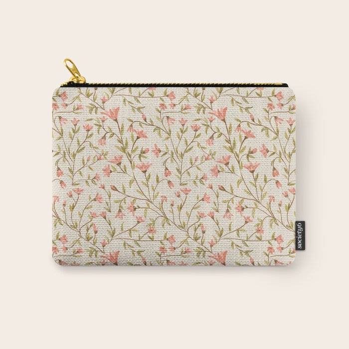Vintage Floral Pattern Carry All Pouch Gallery Image 1