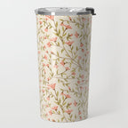 Vintage Floral Pattern Travel Mug Gallery Image 2