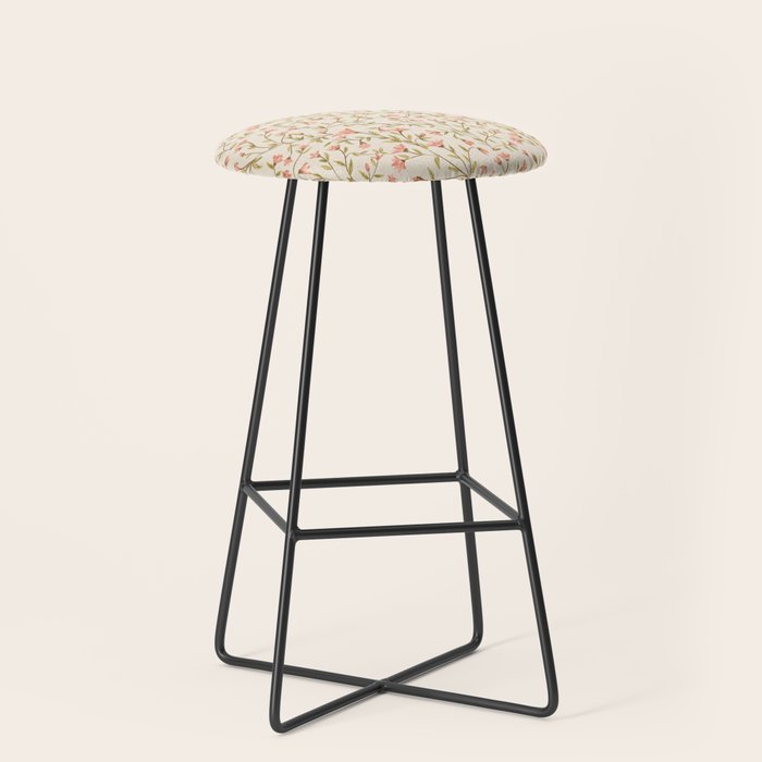 Vintage Floral Pattern Stool Gallery Image 1