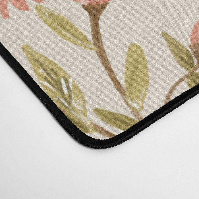 Vintage Floral Pattern Desk Mat Gallery Image 4