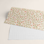 Vintage Floral Pattern Wrapping Paper Gallery Image 2