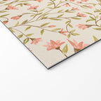 Vintage Floral Pattern Welcome Mat Gallery Image 2