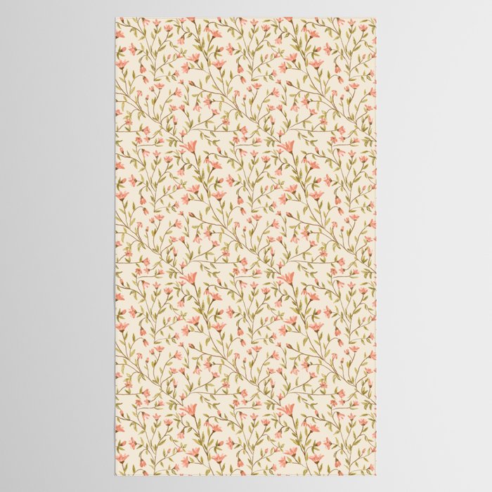 Vintage Floral Pattern Tablecloth Gallery Image 2