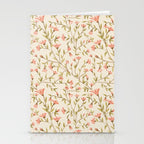 Vintage Floral Pattern Stationery Card Gallery Image 2