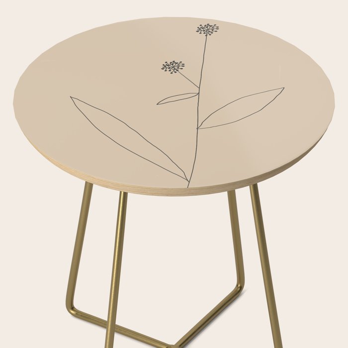 Minimal Abstract Art Plant 38 Side Table Gallery Image 2