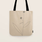 Minimal Abstract Art Plant 38 Tote Bag Gallery Image 1
