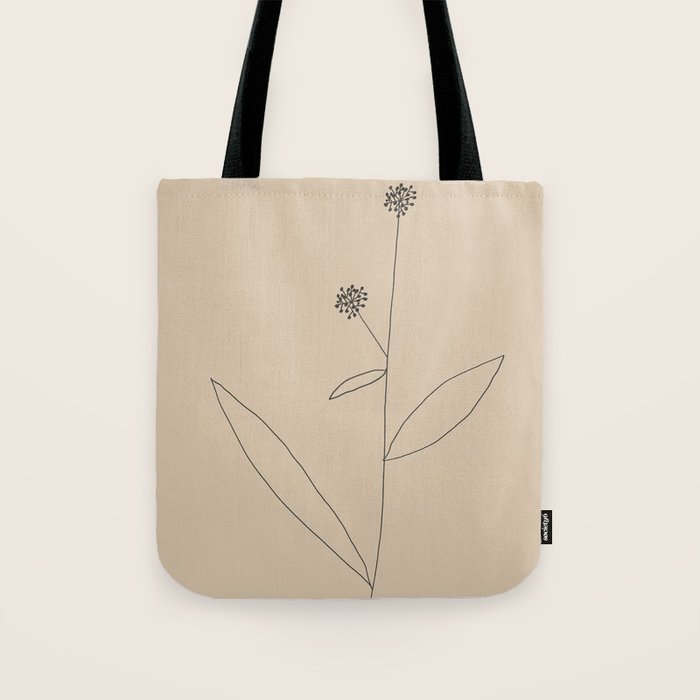 Minimal Abstract Art Plant 38 Tote Bag Gallery Image 1