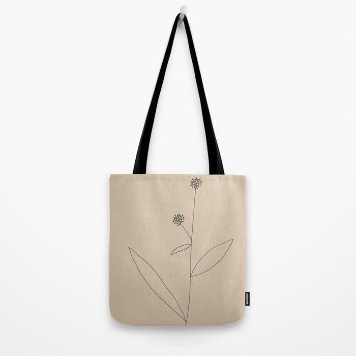 Minimal Abstract Art Plant 38 Tote Bag Gallery Image 2