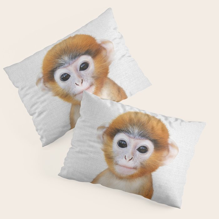 Baby Monkey - Colorful Pillow Sham Gallery Image 3