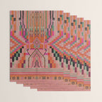 Geometric Tribal Guardian Abstract Textile Art Wrapping Paper Gallery Image 3