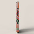 Geometric Tribal Guardian Abstract Textile Art iPhone Case Gallery Image 2