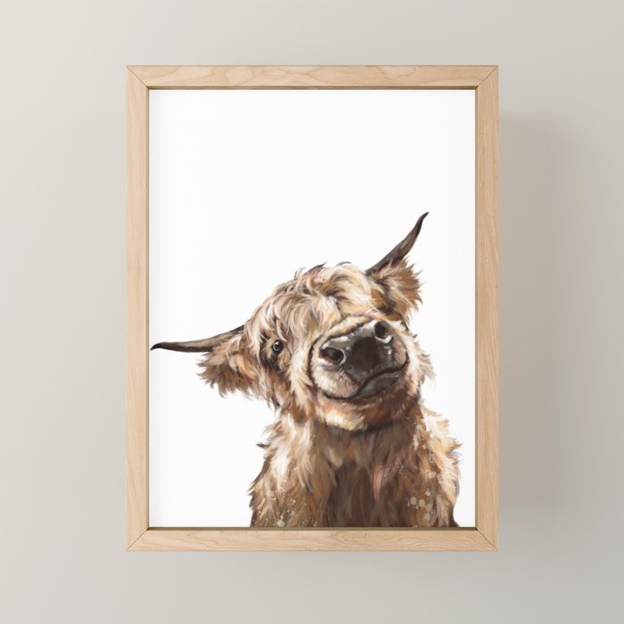 Highland Cow Mini Art Print Gallery Image 1