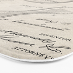 Baseball Patent - Softball Art - Antique Bath Mat Gallery Image 3