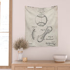 Baseball Patent - Softball Art - Antique Wall Tapestry Gallery Image 2