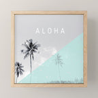 Island vibes retro - Aloha Mini Art Print Gallery Image 1